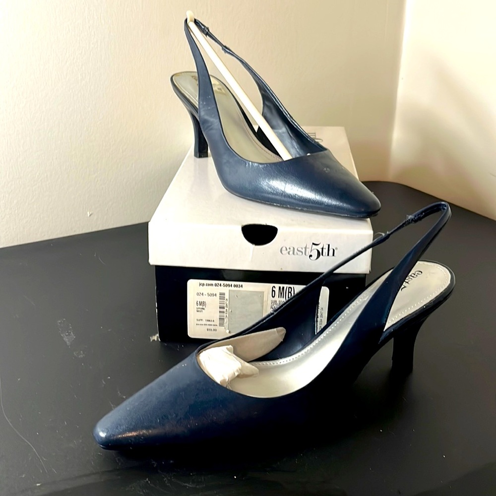 East 5th Navy Blue Heels